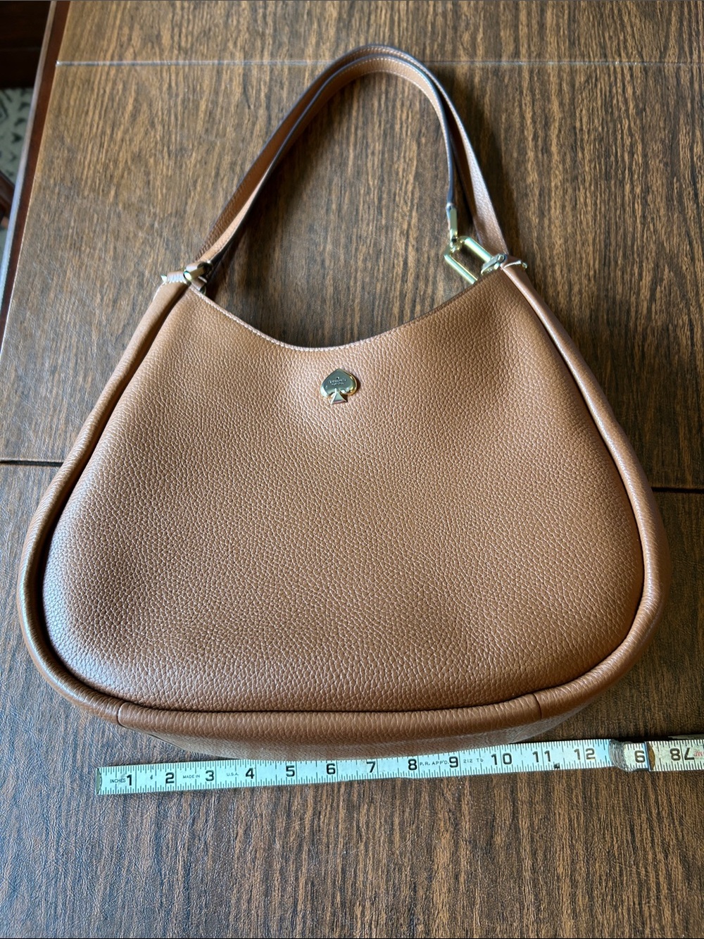 kate spade Brown Pebbled Leather Shoulder Hobo - Picture 11 of 13